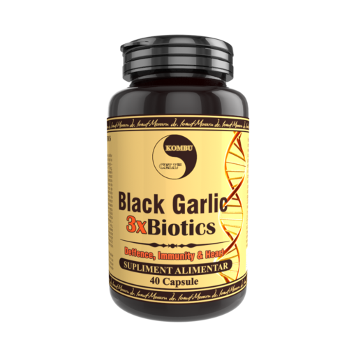 Black Garlic 3xBiotics, 40 capsule - Pro Natura
