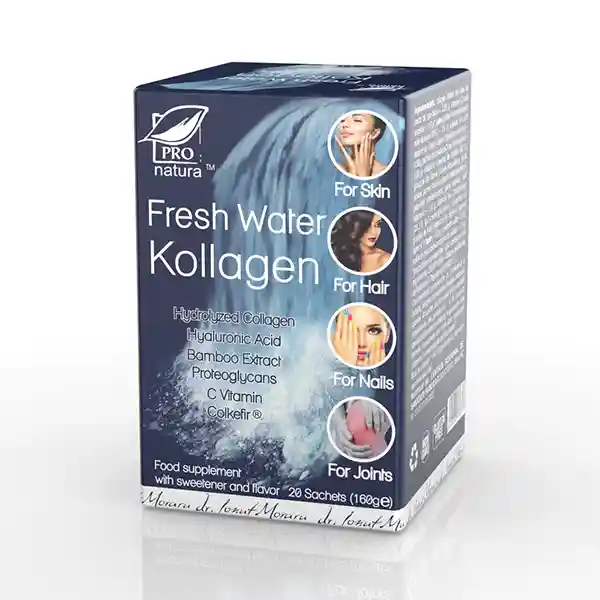Fresh Water Kollagen - Secretul pentru o piele stralucitoare si unghii, par, articulatii sanatoase